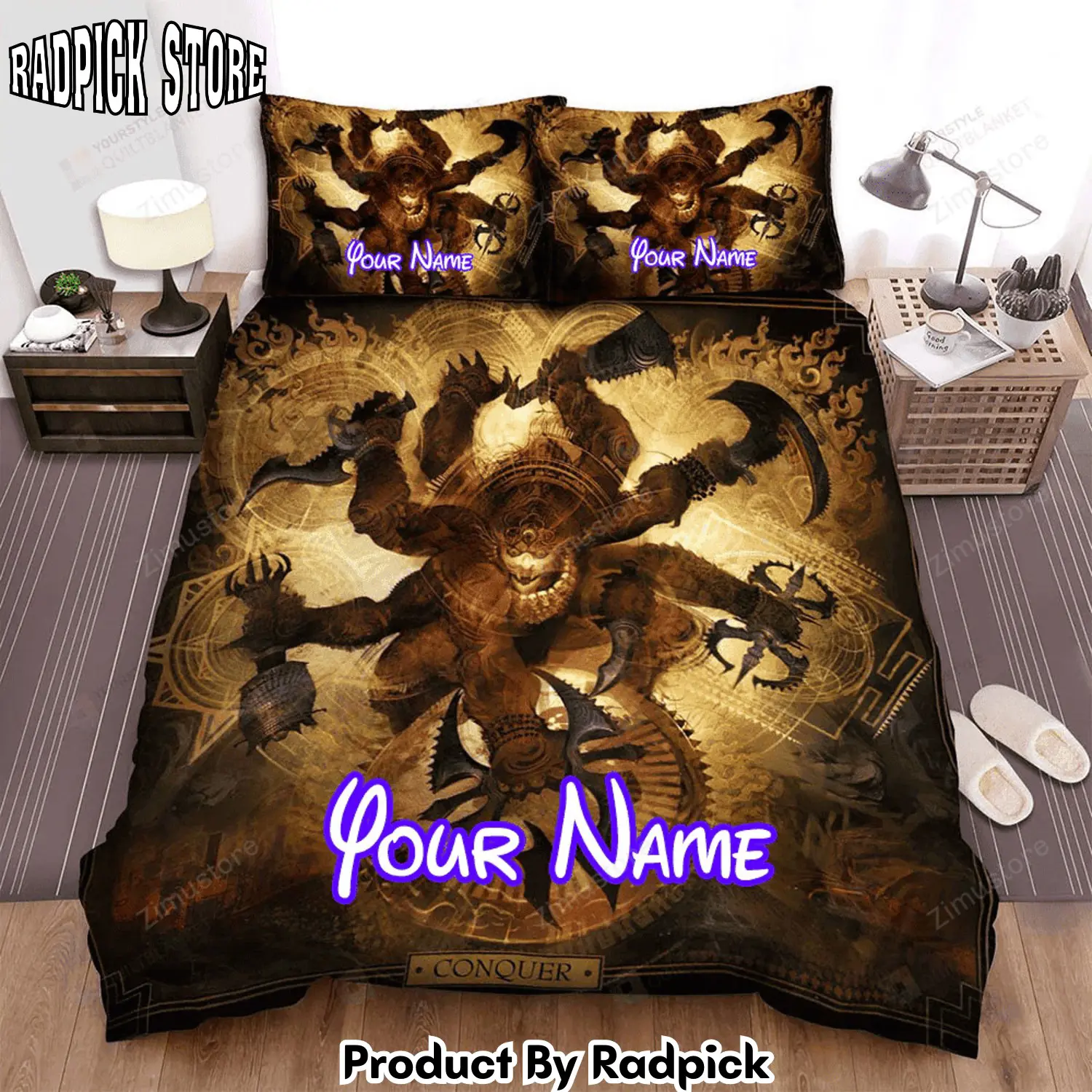 Radpick soulfly band conquer bed sheets spread comforter duvet cover personalized name bedding sets rp3272132